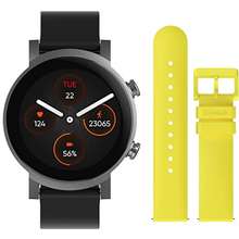  Ticwatch E3 Smart Watch Wear OS by Google for Men Women Plus  20mm Width Brown Leather Replacement Watchband, Qualcomm SDW4100 Platform  Health Monitor Fitness Tracker GPS NFC Mic Speaker IP68 Waterproo 
