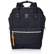 Japan PU A N E L L O Mini Leather Backpack Rucksack - Navy Blue