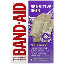 Adhesive Bandages, Flexible Fabric, 20 Assorted Sizes