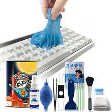 2 Pack Keyboard Cleaner, Dust Cleaning Gel with 5 Keyboard Cleaning Kit Detailing Cleaning Putty for Car Dash & Vent Universal Office Electronics