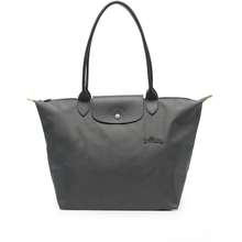  Longchamp Le Pliage Large Travel Bag, Black, 17.75 x